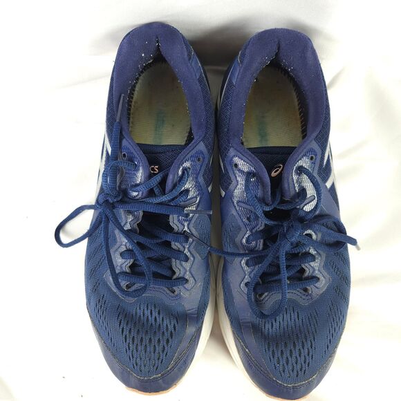 Asics Gel Foundation13 Women Sneakers 9 Blue Mesh Lace Up Running Active Shoe - Picture 2 of 11